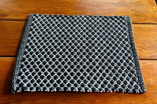 COTTAGE WEAVE BLACK/WHITE PLACEMAT